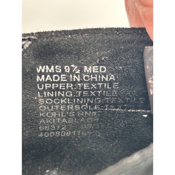 Sonoma Vitalize OrthoLite Faux Suede Zip Ankle Booties Black Buckle Sz 9.5M - Picture 12 of 14